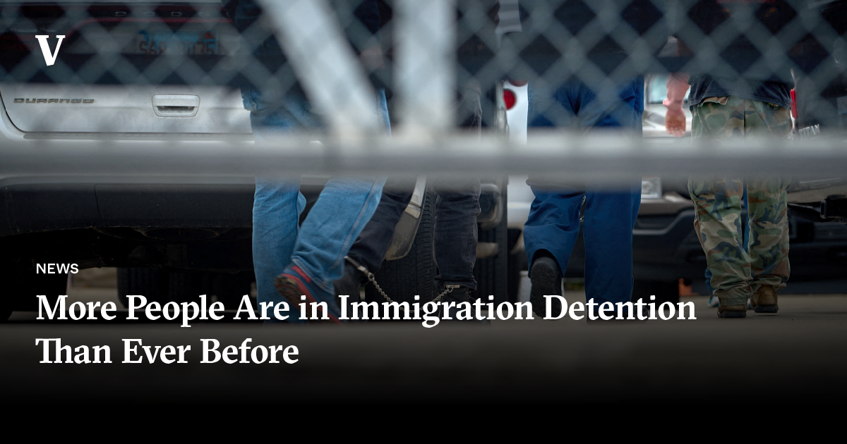 More People Are in Immigration Detention Than Ever Before