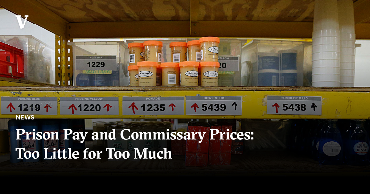 How Much Do Things Cost In Jail Commissary